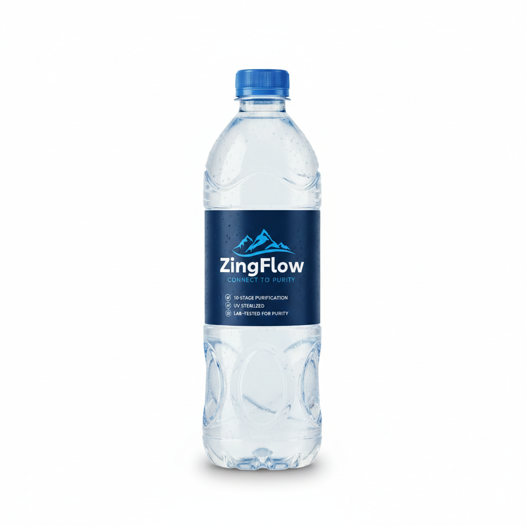 ZingFlow 500ml Water Bottle 24 Pcs Carton Pack